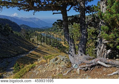 View To The Lac Achard, A Famous Destination For Hikers In Chamrousse Mountain Range