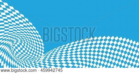 Bavarian Oktoberfest Pattern With Blue And White Rhombus Flag Of Bavaria Oktoberfest Blue Checkered 
