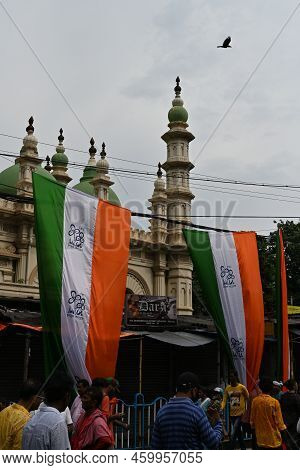 Kolkata,west Bengal,india - 21st July 2022 : All India Trinamool Congress Party, Aitc Or Tmc, At Eku