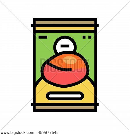 Pulp Mango Fruit Color Icon Vector. Pulp Mango Fruit Sign. Isolated Symbol Illustration