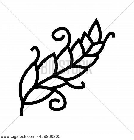Art Feather Soft Fluffy Line Icon Vector. Art Feather Soft Fluffy Sign. Isolated Contour Symbol Blac
