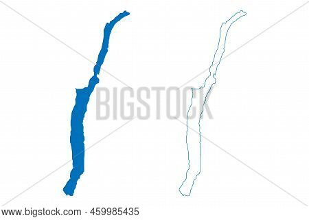 Lake Mabel (canada, North America) Map Vector Illustration, Scribble Sketch Map