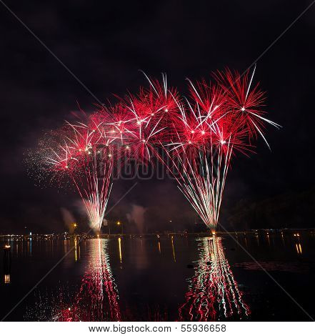 Firework At  Sukothai Thailand