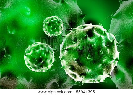 virus 3d image