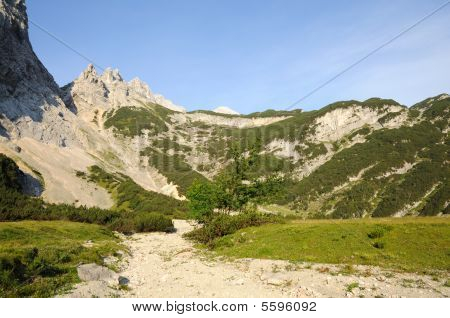 alpine Landschaft in deutschen Alpen