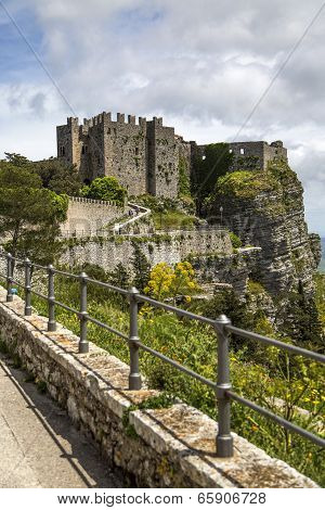 Norman Venus Castle At Erice, Sicily