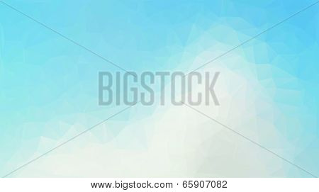 Blue And White Abstract Polygon Triangle Background