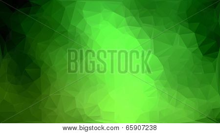 Green And Yellow Abstract Polygon Triangle Background