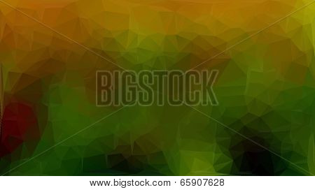 Yellow And Green Abstract Polygon Triangle Background