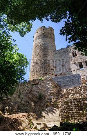Medieval Castle Andlau In Alsace