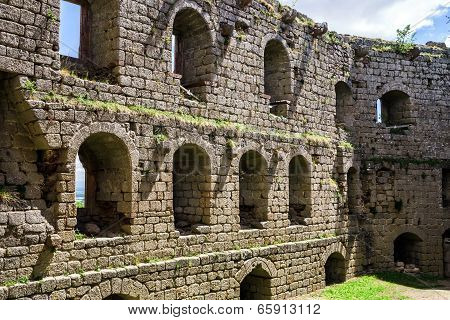 Medieval Castle Andlau In Alsace