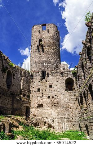 Medieval Castle Andlau In Alsace
