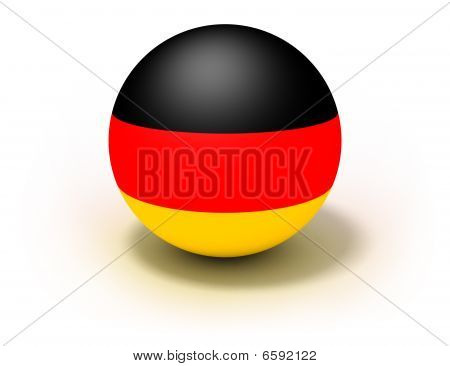 Germany flag on ball
