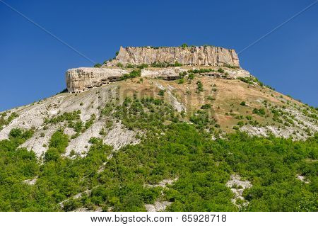 Tepe Kermen mountain and ancient cave city, Crimea, Ukraine or Russia