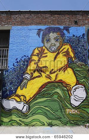 Mural at East Williamsburg in Brooklyn