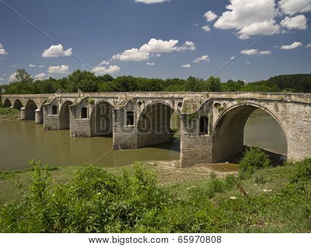 Byala Bridge Is An Arch Bridge Over The Yantra River In Northern Bulgaria