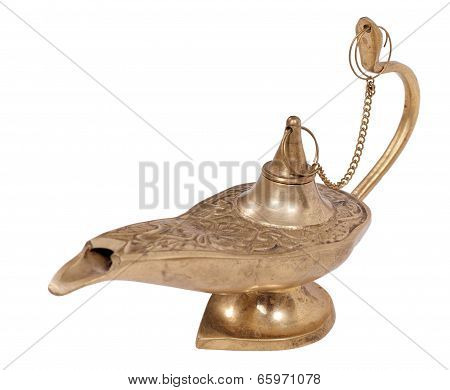 Lamp Of Aladdin Isolated