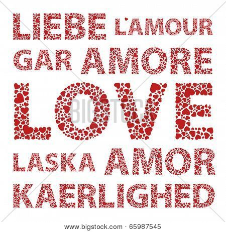 Love in various different languages