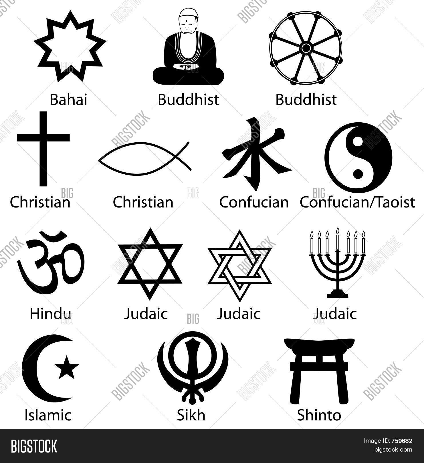 different religions symbols