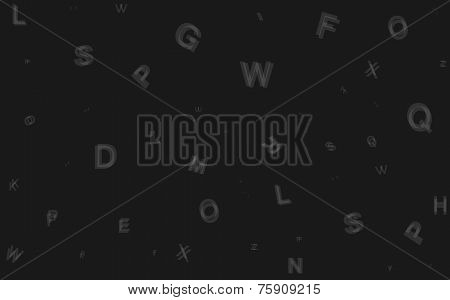 Seamless letters pattern.