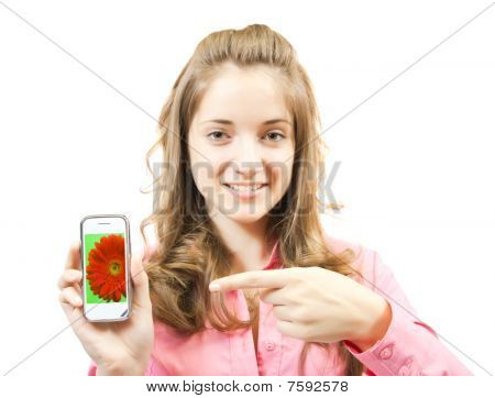 Tyttö Mobile.