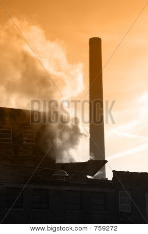 Stack di fumi industriali