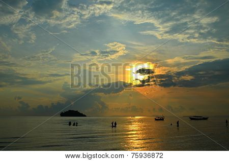 Sunset in Cambodja