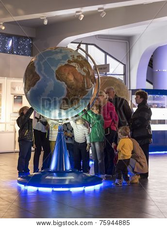 Moscow, Russia - September 28: Exhibition In Moscow Planetarium On September 28, 2014 In Moscow. One