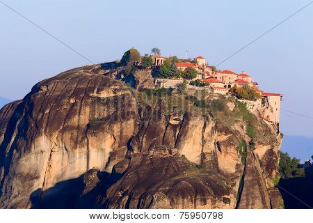 The Holy Monastery Of Great Meteoron, In Greece. This Is The Largest Of The Monasteries Located At M