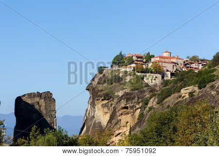 The Holy Monastery Of Great Meteoron, In Greece. This Is The Largest Of The Monasteries Located At M