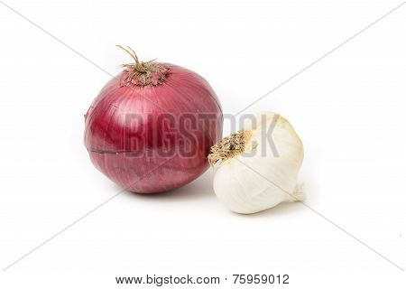 Red Onion With Garlic