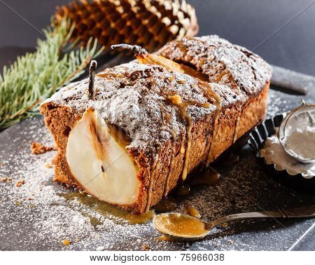 winter pear cake