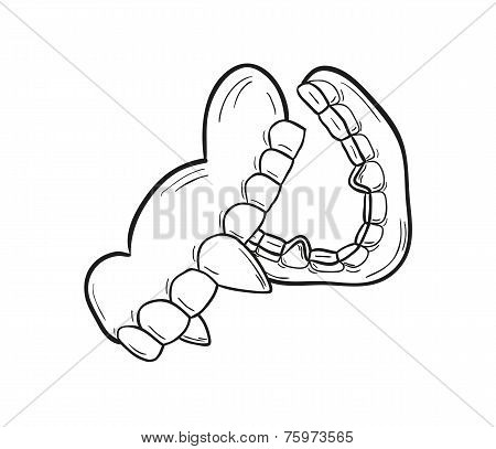 Sketch Of The Vampire Denture