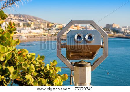 Tourist Binoculars. Tenerife, Spain