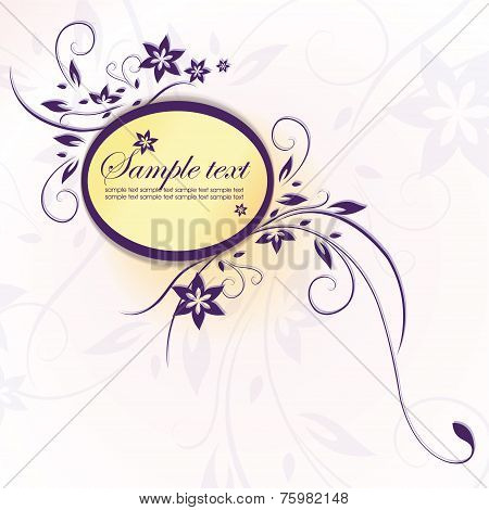 Template frame. Vector illustration