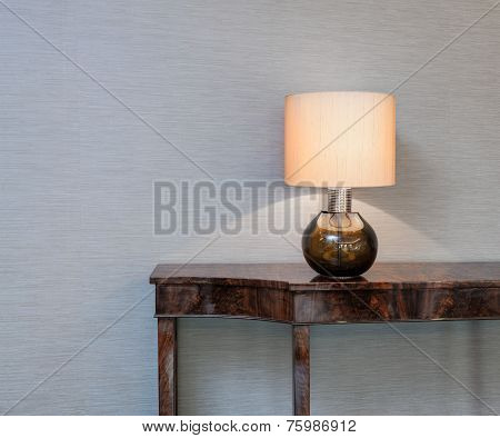 Sideboard With Table Lamp