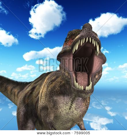 T Rex řev