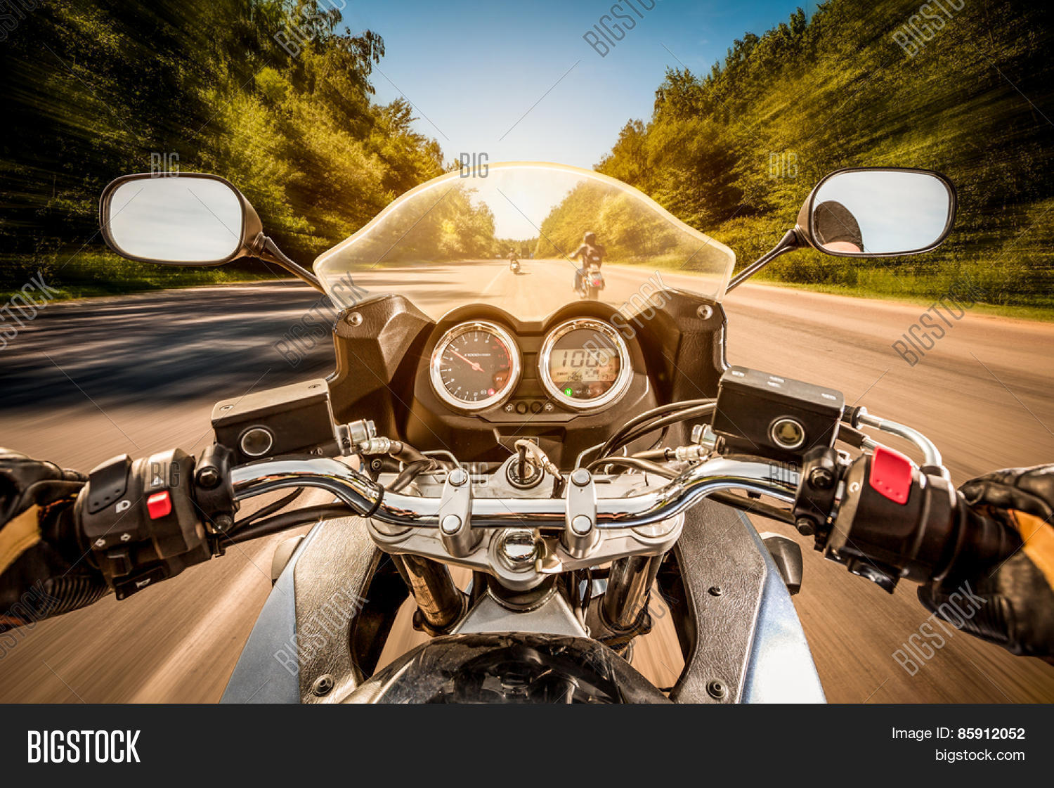 Biker Driving Image & Photo (Free Trial) Bigstock