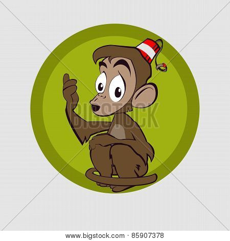 Very clever monkey thought