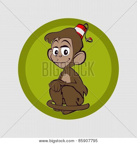 Monkey waiting for a friend for life
