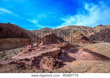 Dry stone desert near the southern seaside resort of Eilat