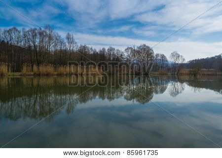 Blue Sky Lake reflection