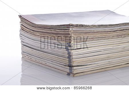 Stack of magazines