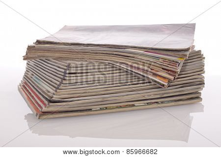 Stack of magazines