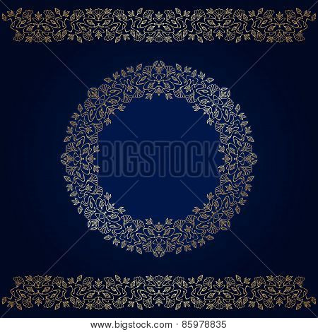 Vector Art Nouveau gold Elements.