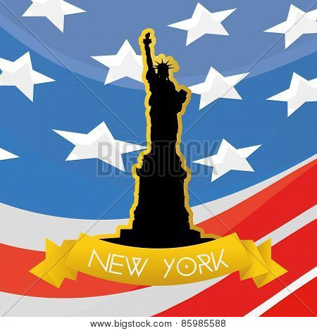 abels and backgrounds with famous places in barcelona and new york