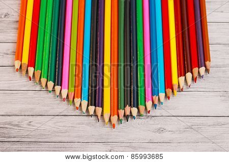 Display Of Colored Pencils
