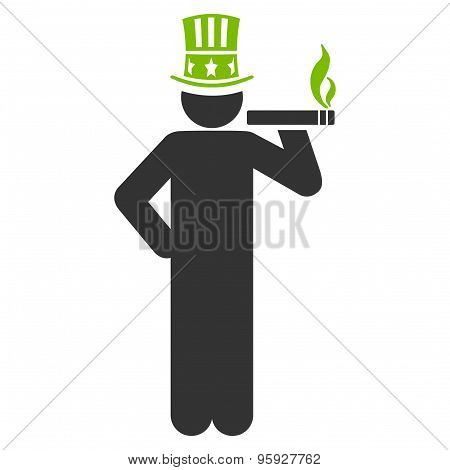 Capitalist icon from Business Bicolor Set