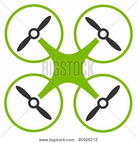 Copter icon from Business Bicolor Set