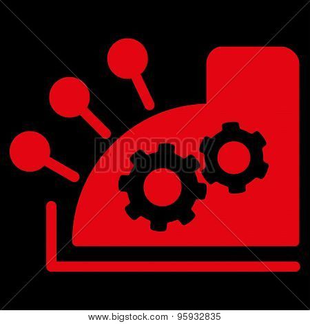 Cash register icon from Business Bicolor Set